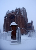 Liverpool Cathedral in Snow