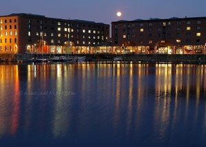 Albert Dock & Moon