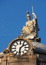 Minerva Statue & Clock