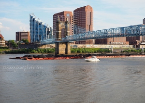Barge and Ohio River