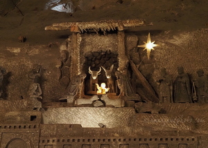 Wieliczka Salt Mine Nativity Scene Detail
